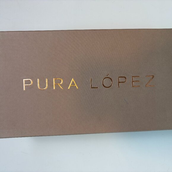 Pura Lopez Suede Pointed Ballet Flats Sky Blue EU 39 Designer Spring Summer Lady - Picture 2 of 8